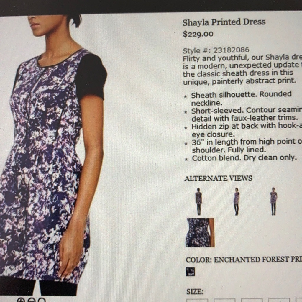 Club Mnaco Shayla Printed Dress